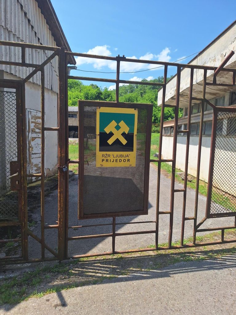 Open-pit iron-ore mine near Prijedor in Bosnia and Herzegovina