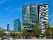 Modern business district and commercial buildings in Sarajevo
